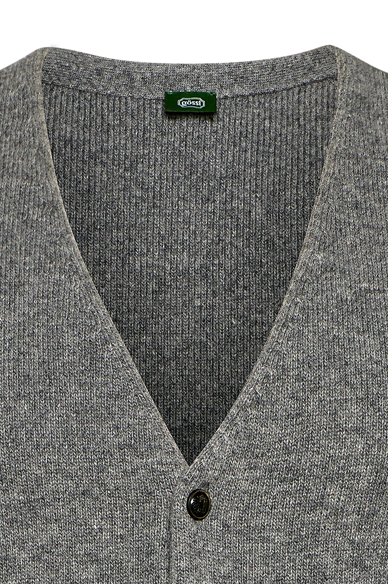 g-ssl-meliertes-gilet-grau-schwarz-100-schurwolle image 3