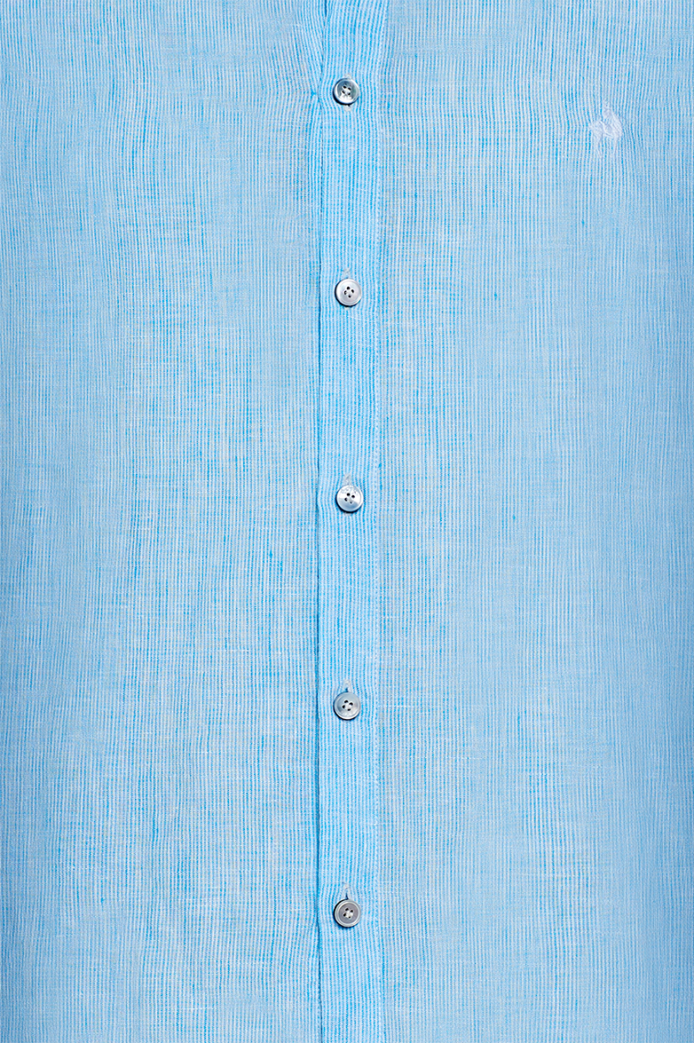 g-ssl-gegen-die-hitz-leinenhemd-button-down-blau-gestreift image 4
