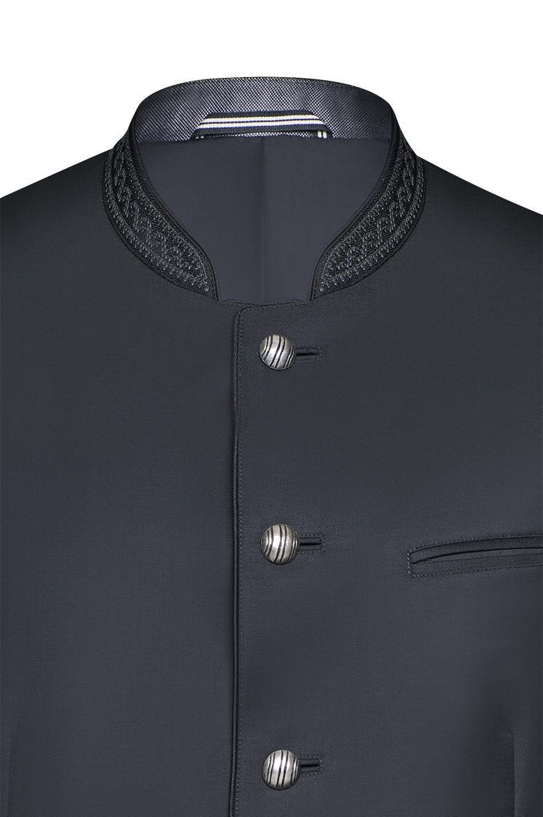 g-ssl-wertvoll-festjacke-wolle-stehkragen-grau-schwarz image 3