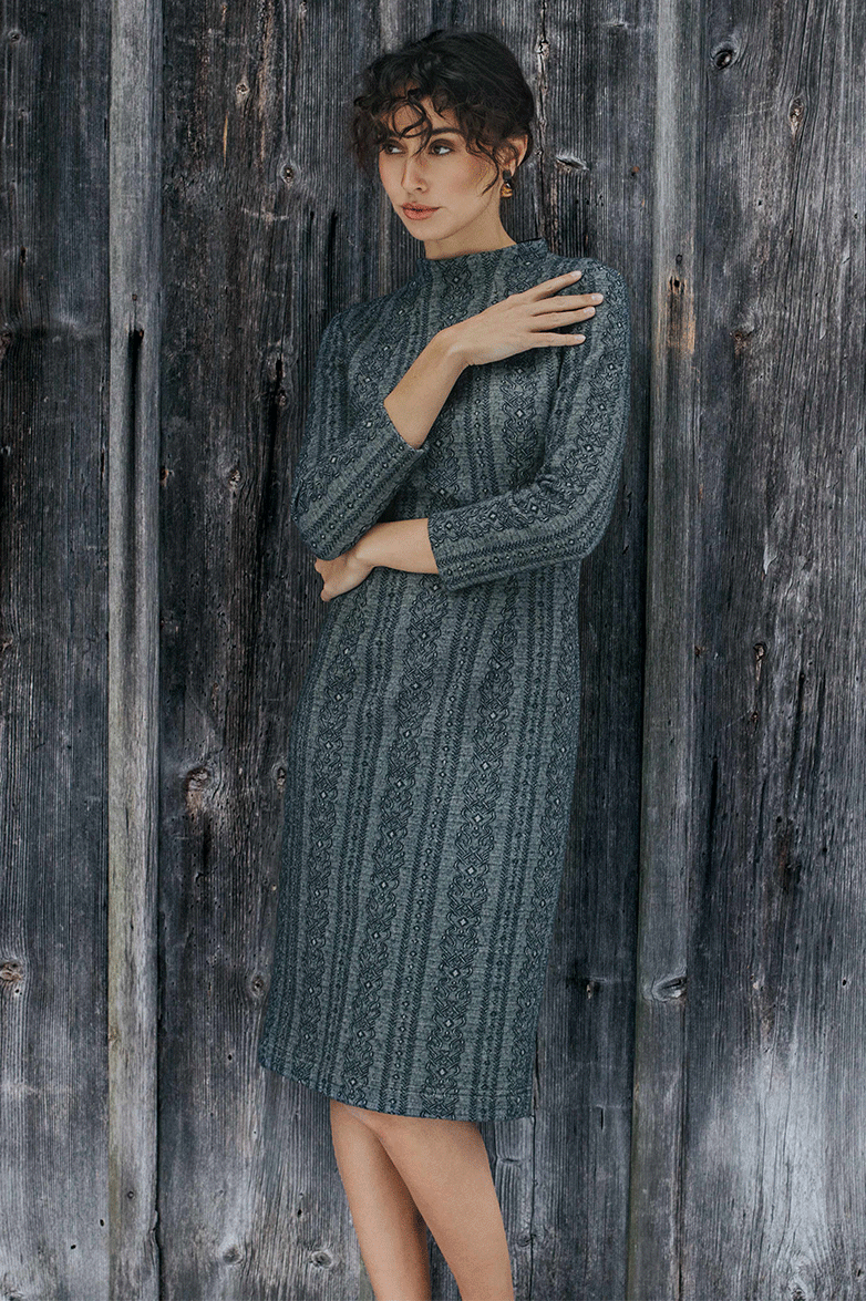 g-ssl-schmeichlerin-strickkleid-damen-merinowolle-grau-schwarz image 7