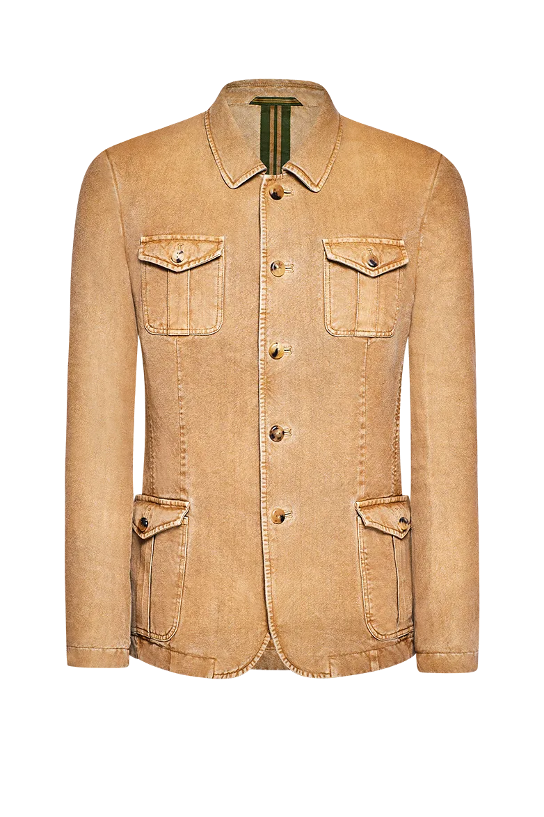 g-ssl-hanf-jacke-herren-braun-ungef-ttert-mit-hornkn-pfen image 1