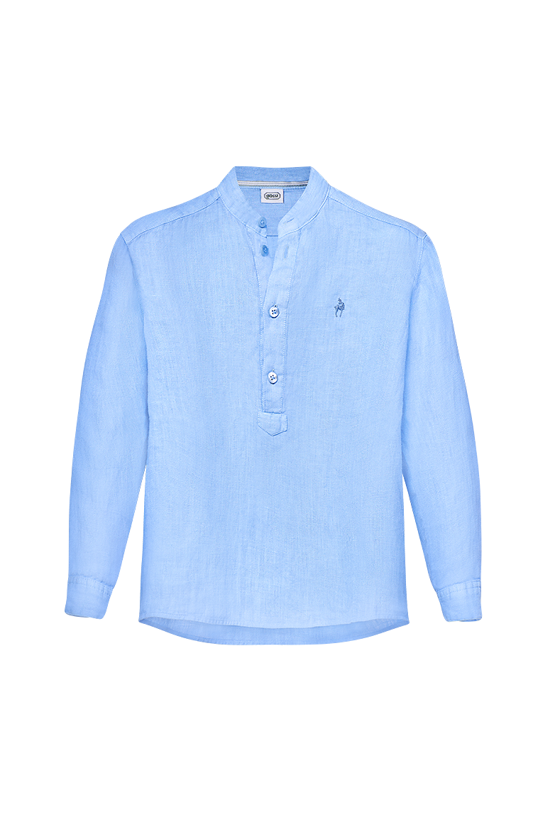 g-ssl-kinderpfoad-kinder-trachtenhemd-blau-mit-gamsstickerei image 7