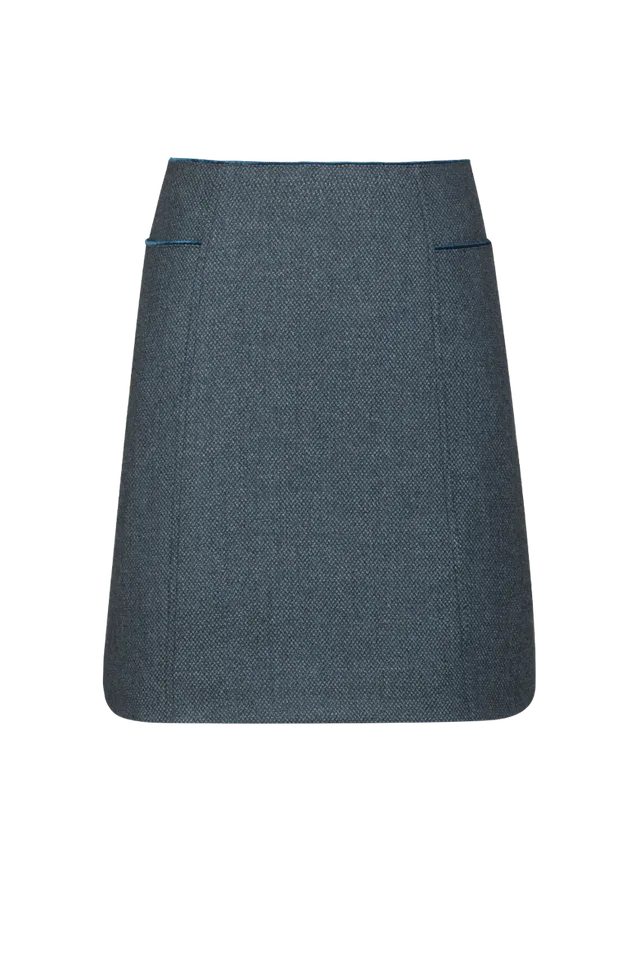 g-ssl-rock-wohlige-eleganz-a-linien-wollrock-blau-meliert-100-schurwolle image 1