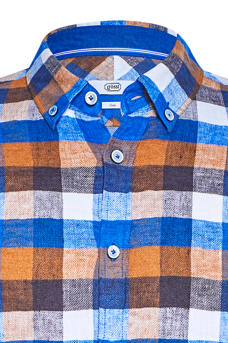 g-ssl-leinenflanell-freizeithemd-karo-in-blau-f-r-herren image 3