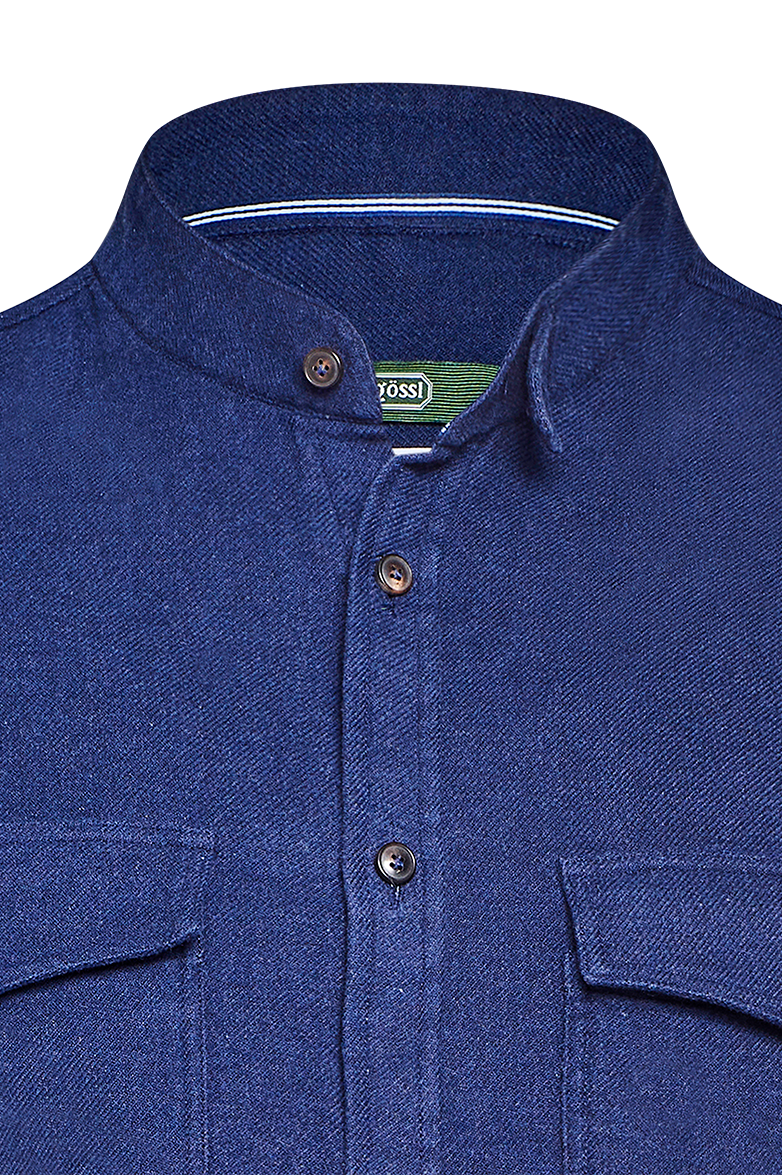 g-ssl-shirtjacke-herren-baumwolle-hemdjacke-blau-mit-hornkn-pfen image 3