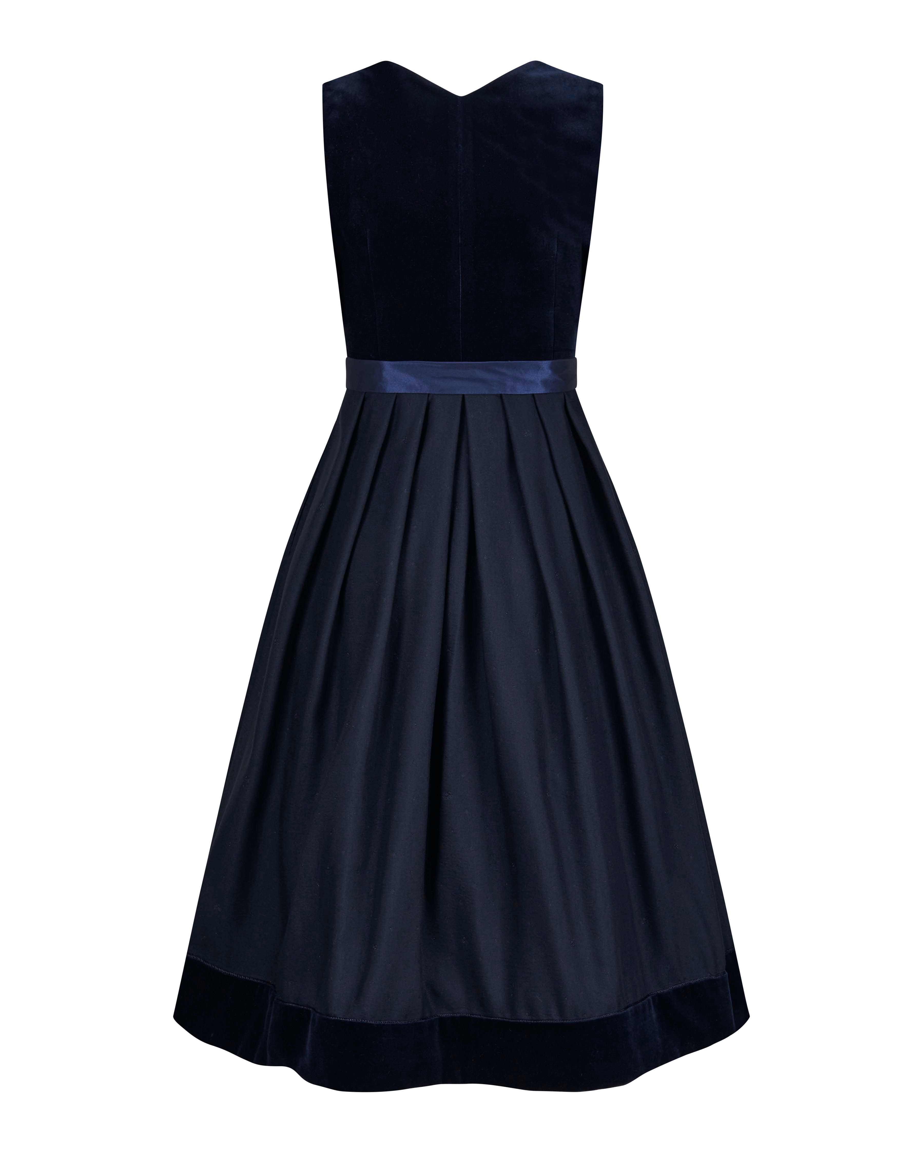 alpenherz-samtdirndl-arina-mit-puffarm-dunkelblau image 6