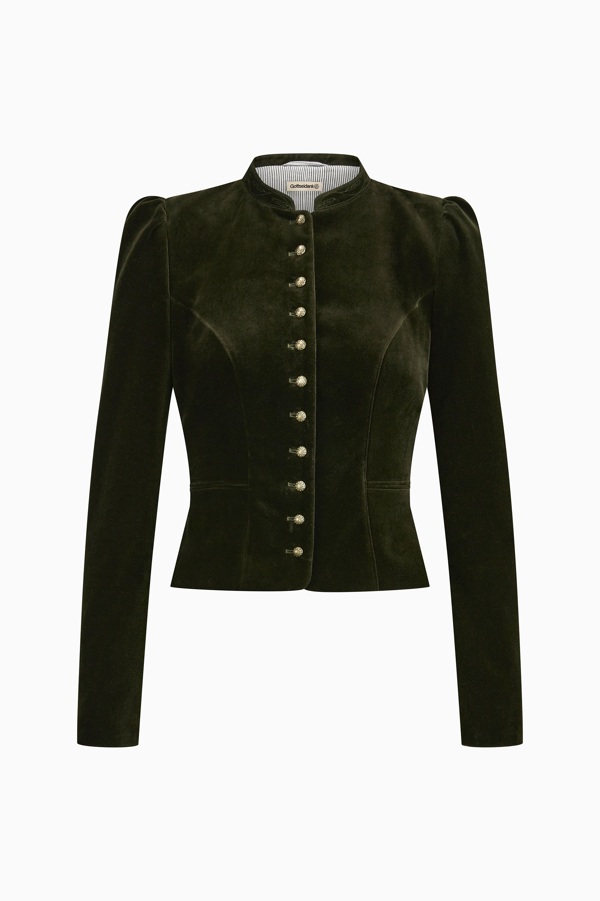 gottseidank-damenmiederjacke-belinda-aus-samt-mit-puffarm image 1