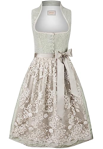 stockerpoint-jane-damen-dirndl-salbei-jacquard-schalkragen image 7