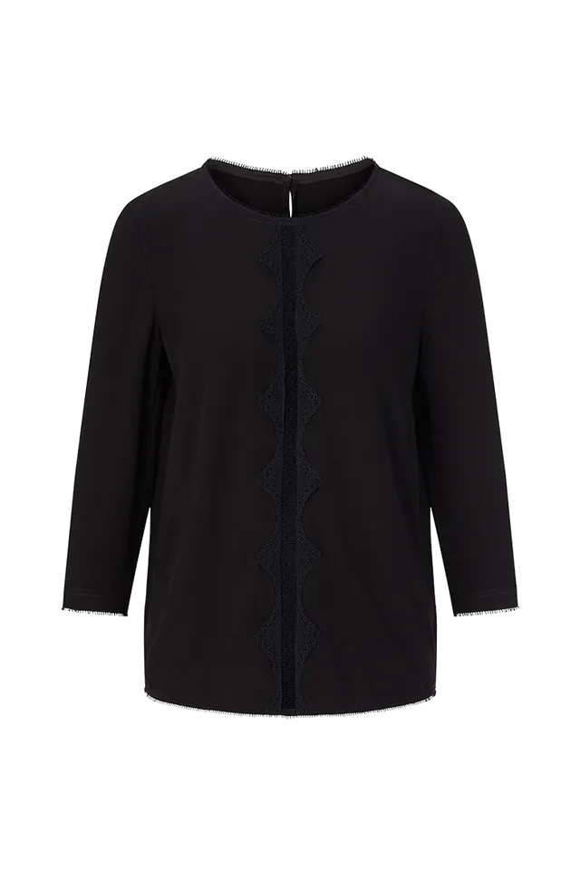 g-ssl-maientraum-blusentop-damen-viskose-top-grau-schwarz image 1