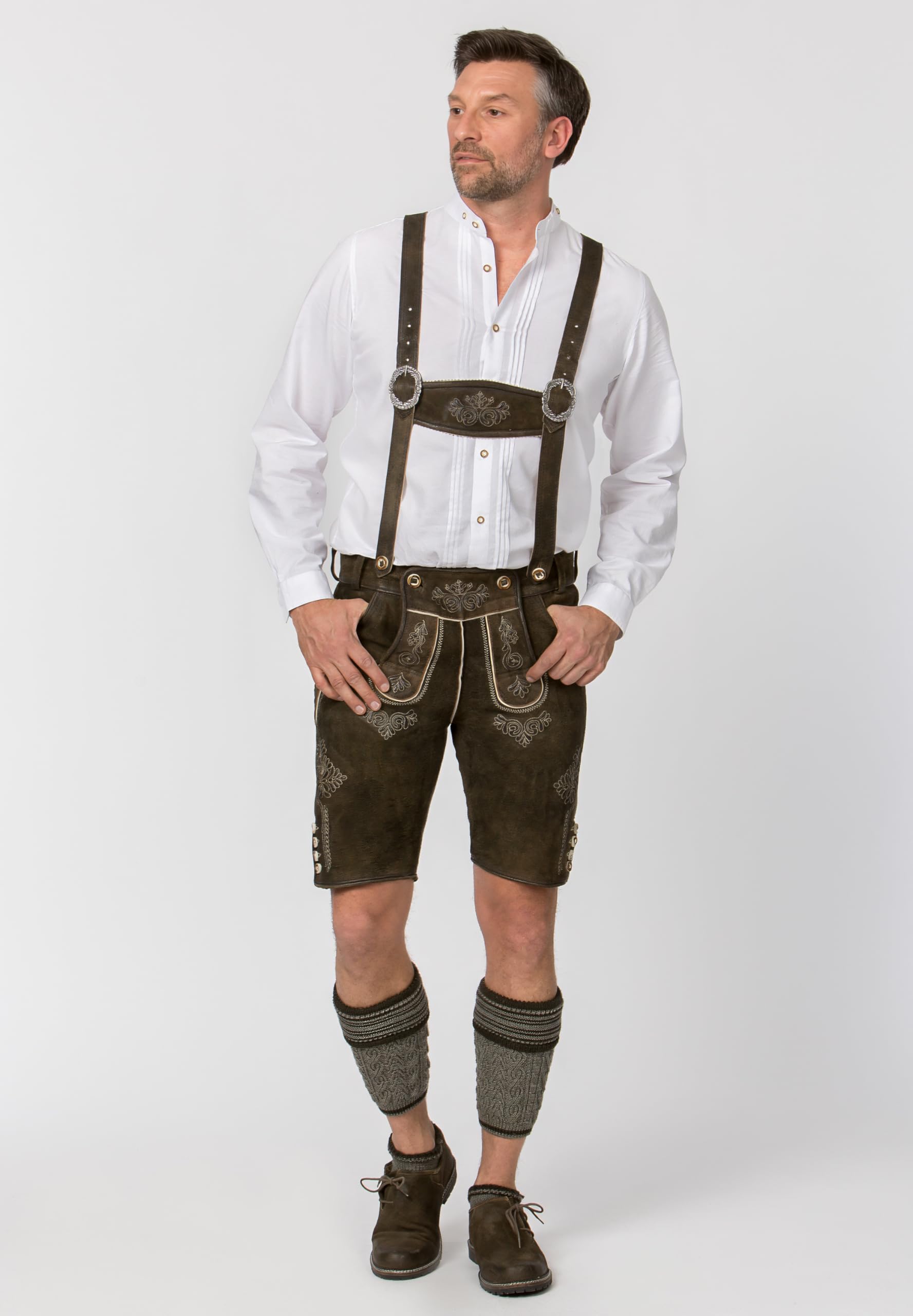 stockerpoint-herren-lederhose-trachtenlederhose-lang-kniebund image 2