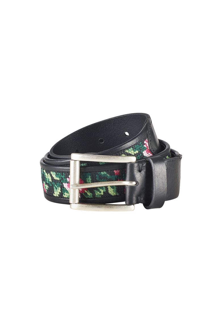 g-ssl-blickfang-g-rtel-damen-rindsleder-gobelin-grau-schwarz image 1