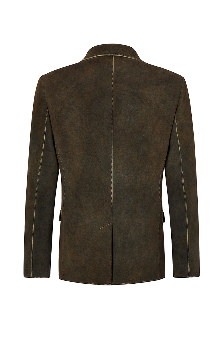 g-ssl-herren-hirschlederjacke-prachtvoll-braun-mit-seidenfutter-artikelnr-63009- image 2