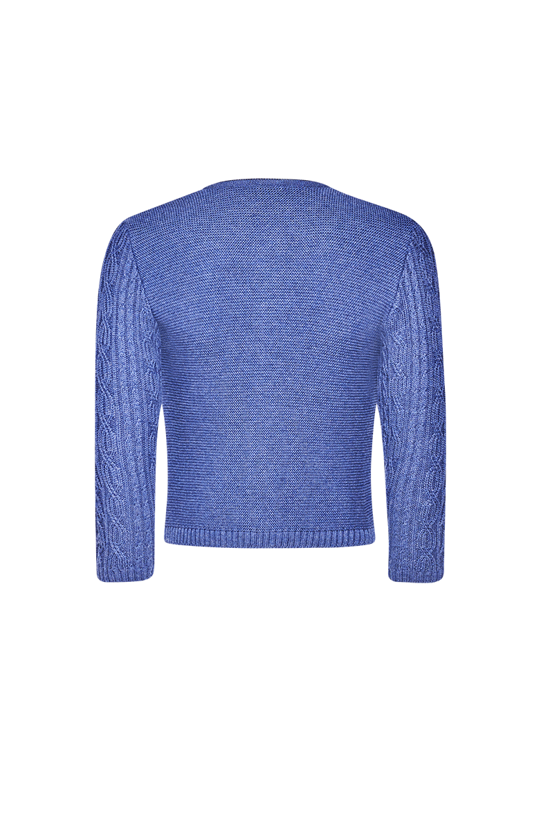 g-ssl-strickjacke-f-r-kinder-links-links-strick-blau image 2
