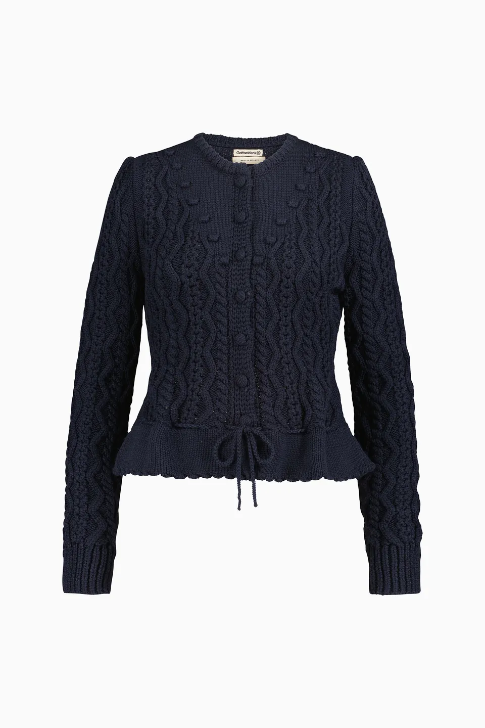 gottseidank-lene-damenstrickjacke-jacke-mit-zopfmuster image 1