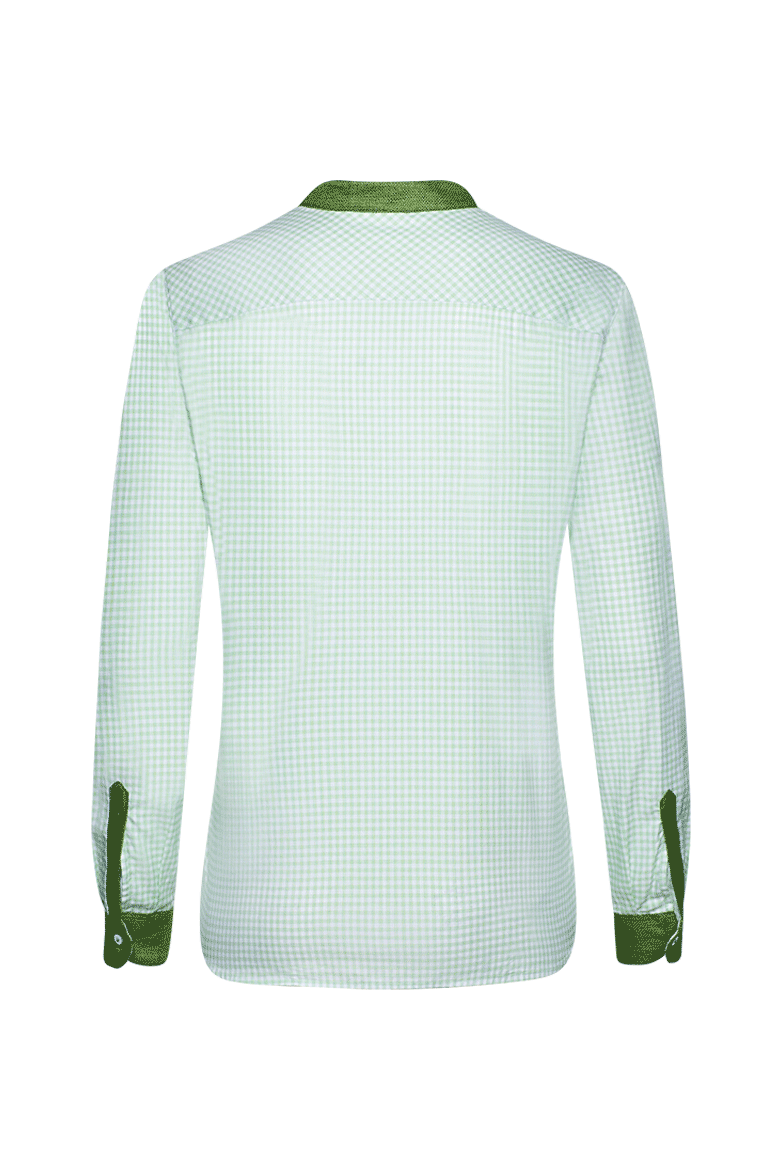 g-ssl-bluse-franz-sische-momente-gr-n-vichy-karo-baumwolle image 2