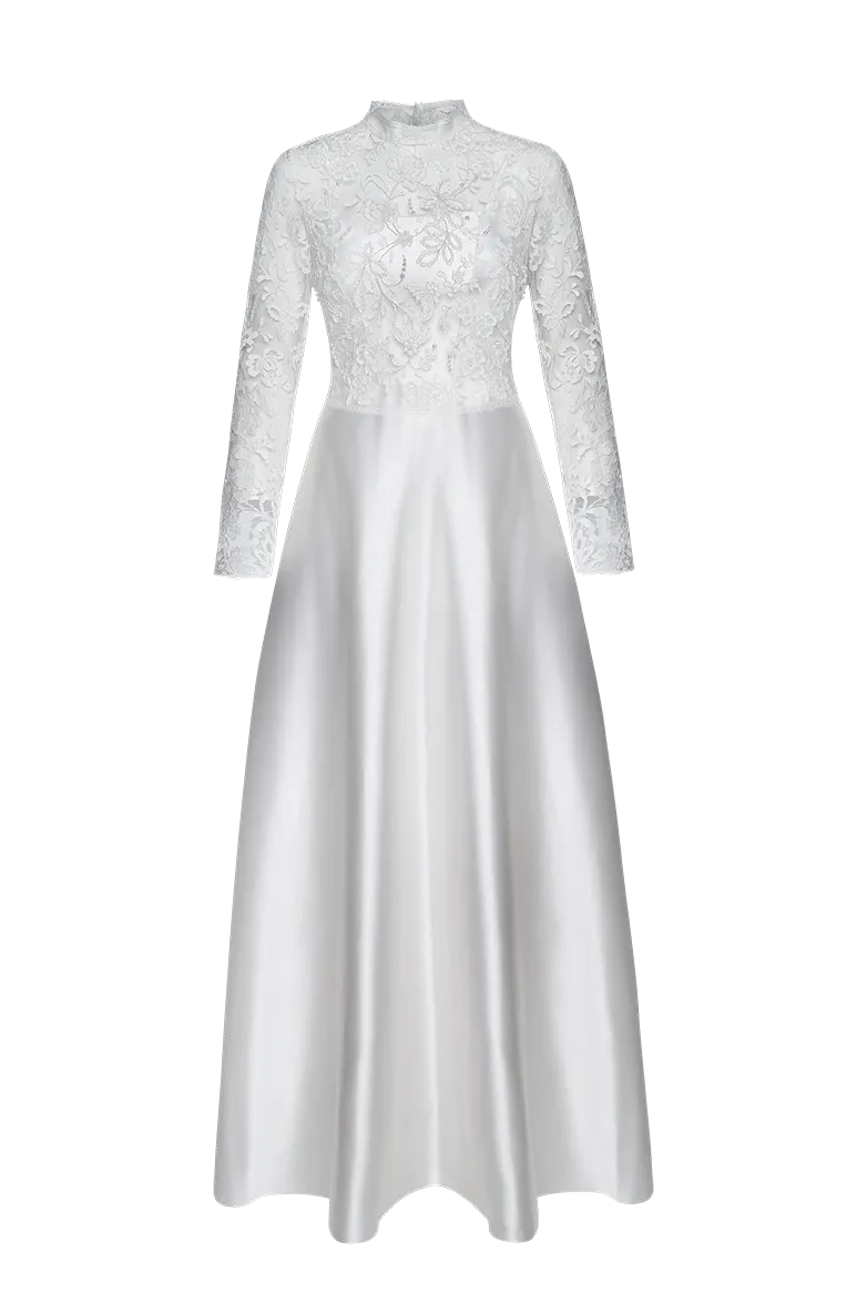 g-ssl-hochzeitskleid-einmal-im-leben-so-sch-n-reinseiden-duchesse-spitze image 1