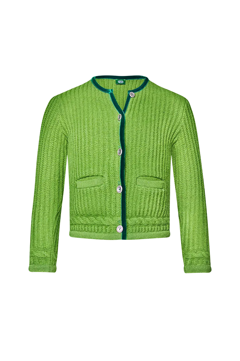 g-ssl-klassik-jacke-kinder-strickjacke-gr-n image 1