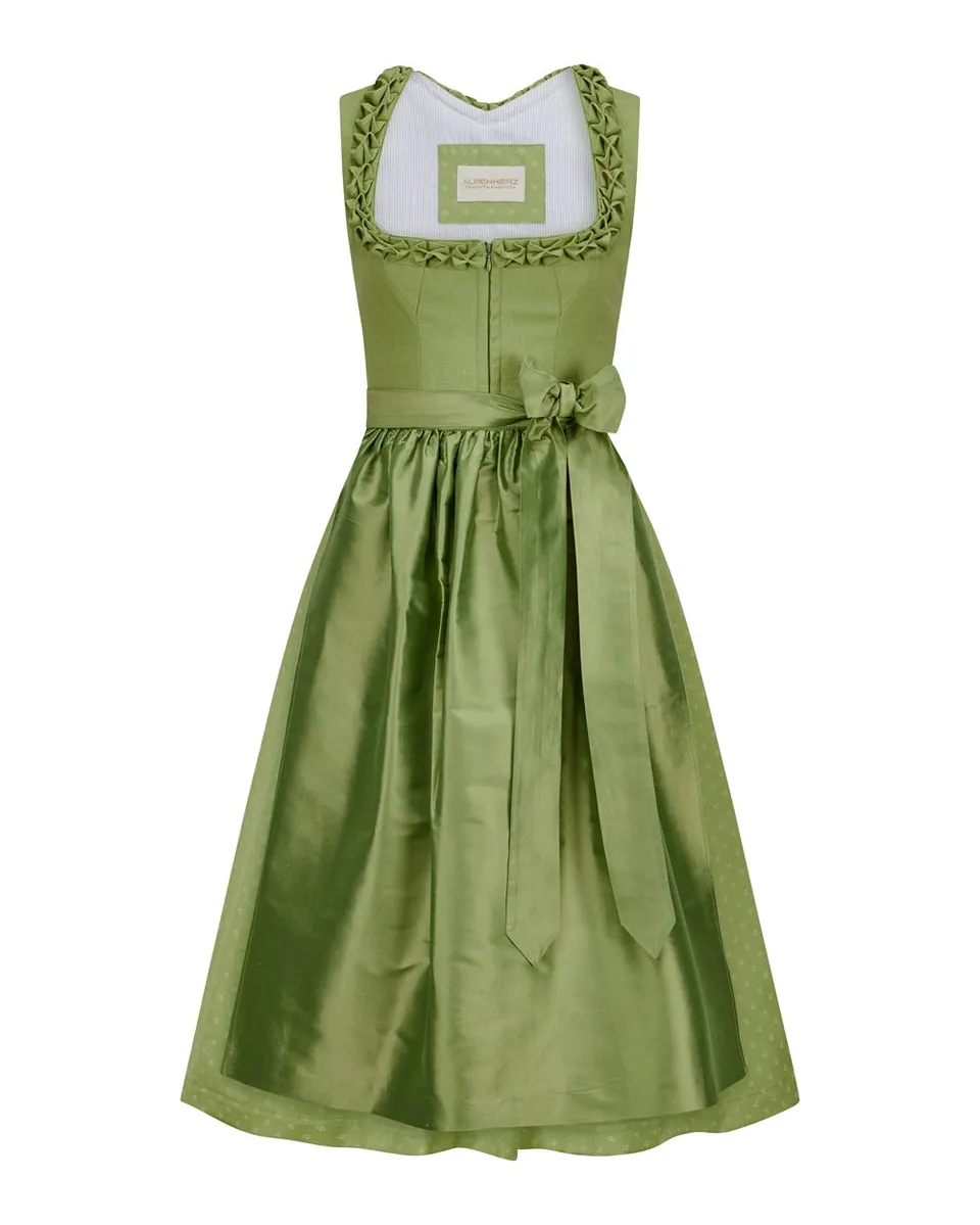 alpenherz-dirndl-ewelina-matchagreen-leinen-dirndl-75-cm image 1