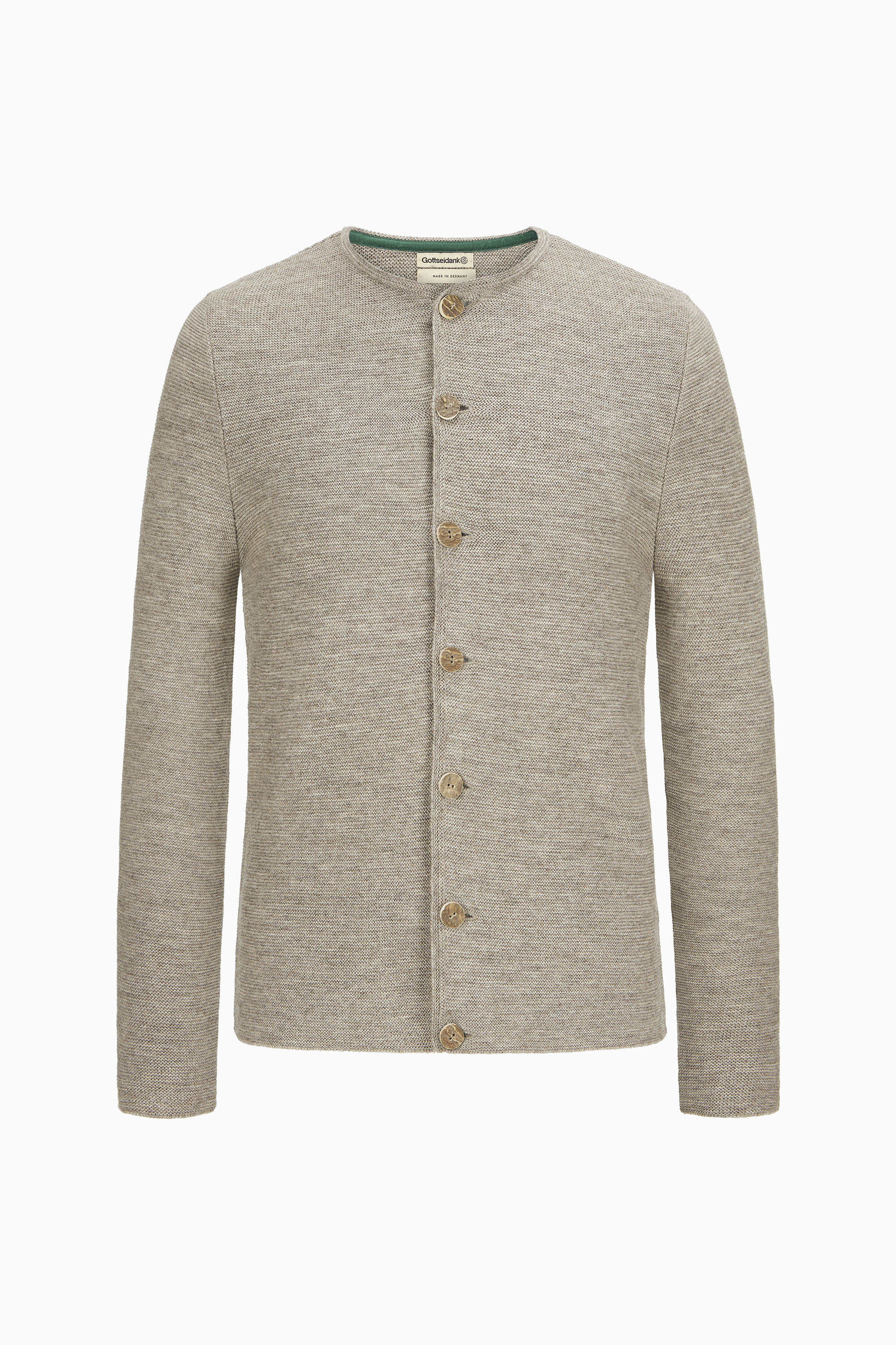gottseidank-herrenstrickjacke-aloisius-uni-wolljacke image 1