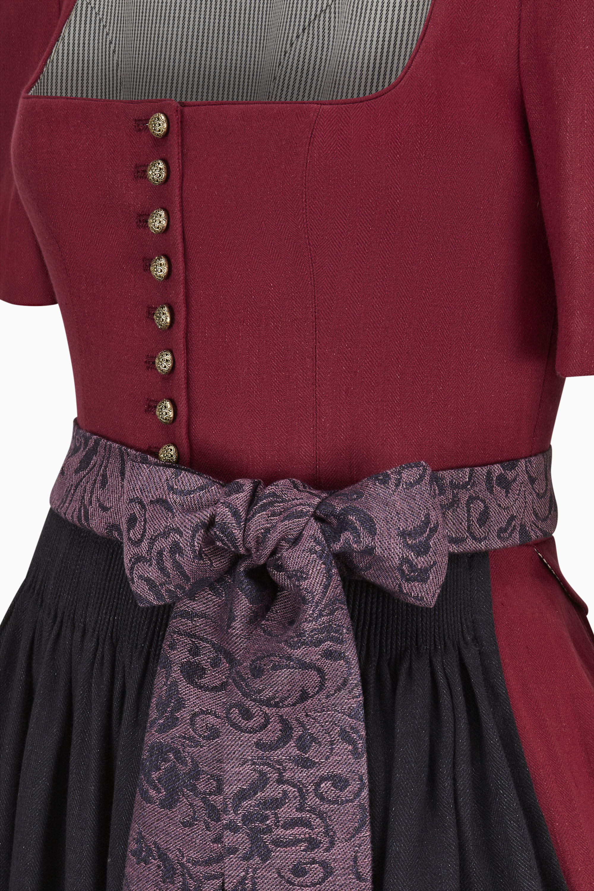 gottseidank-dirndl-hanni-dirndl-mit-geradem-ausschnitt-halblangem-puffarm-und-sc image 3