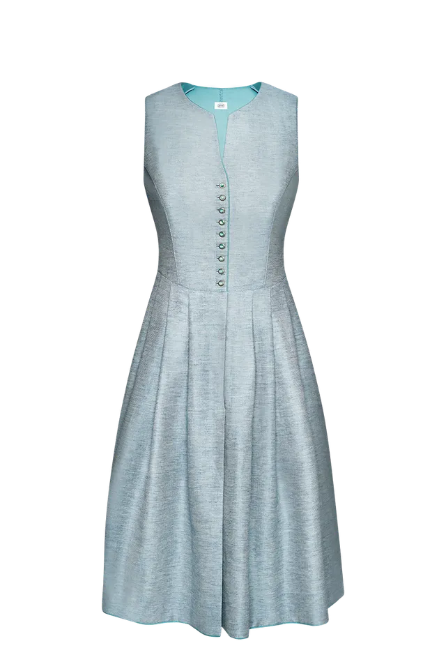 g-ssl-jacquard-dirndl-baumwolle-leinen-blau-70-cm-damen image 1