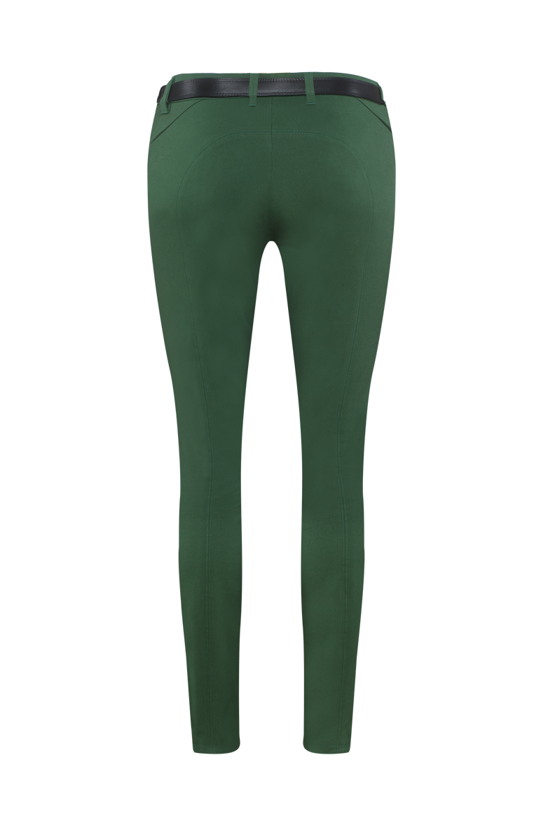g-ssl-klassische-stiefelhose-damen-stiefelhose-gr-n-mit-lederpaspel image 2