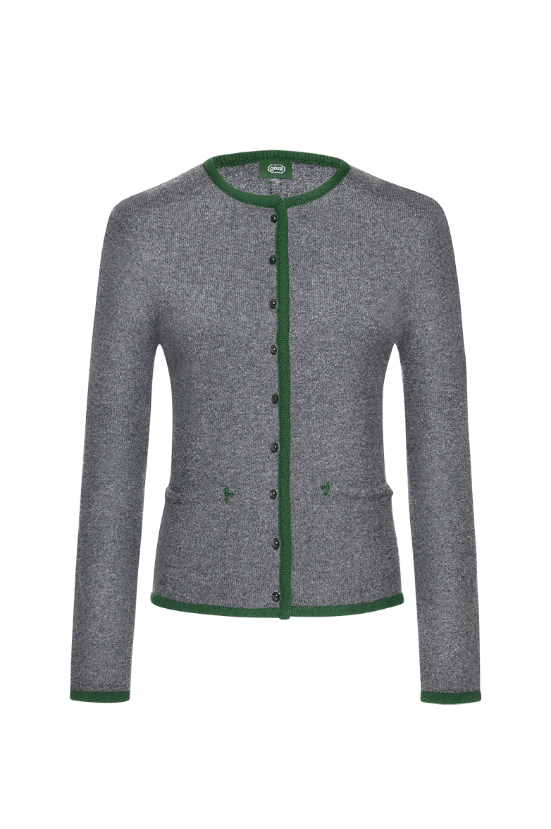g-ssl-sehnsucht-damen-strickjacke-schurwolle-grau-schwarz image 1
