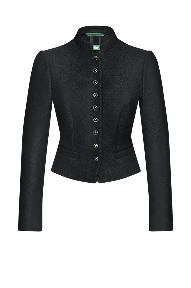 g-ssl-taillierte-dirndljacke-damen-walk-grau-schwarz image 1