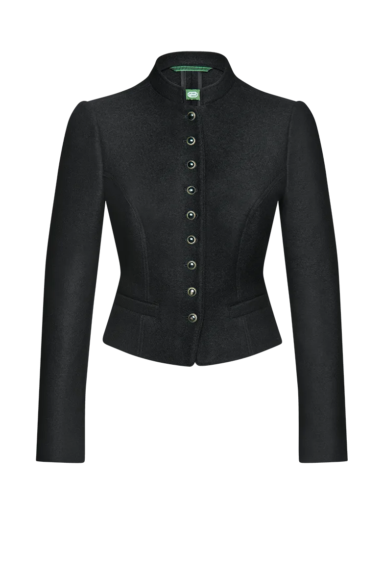 g-ssl-taillierte-dirndljacke-damen-walk-grau-schwarz image 1