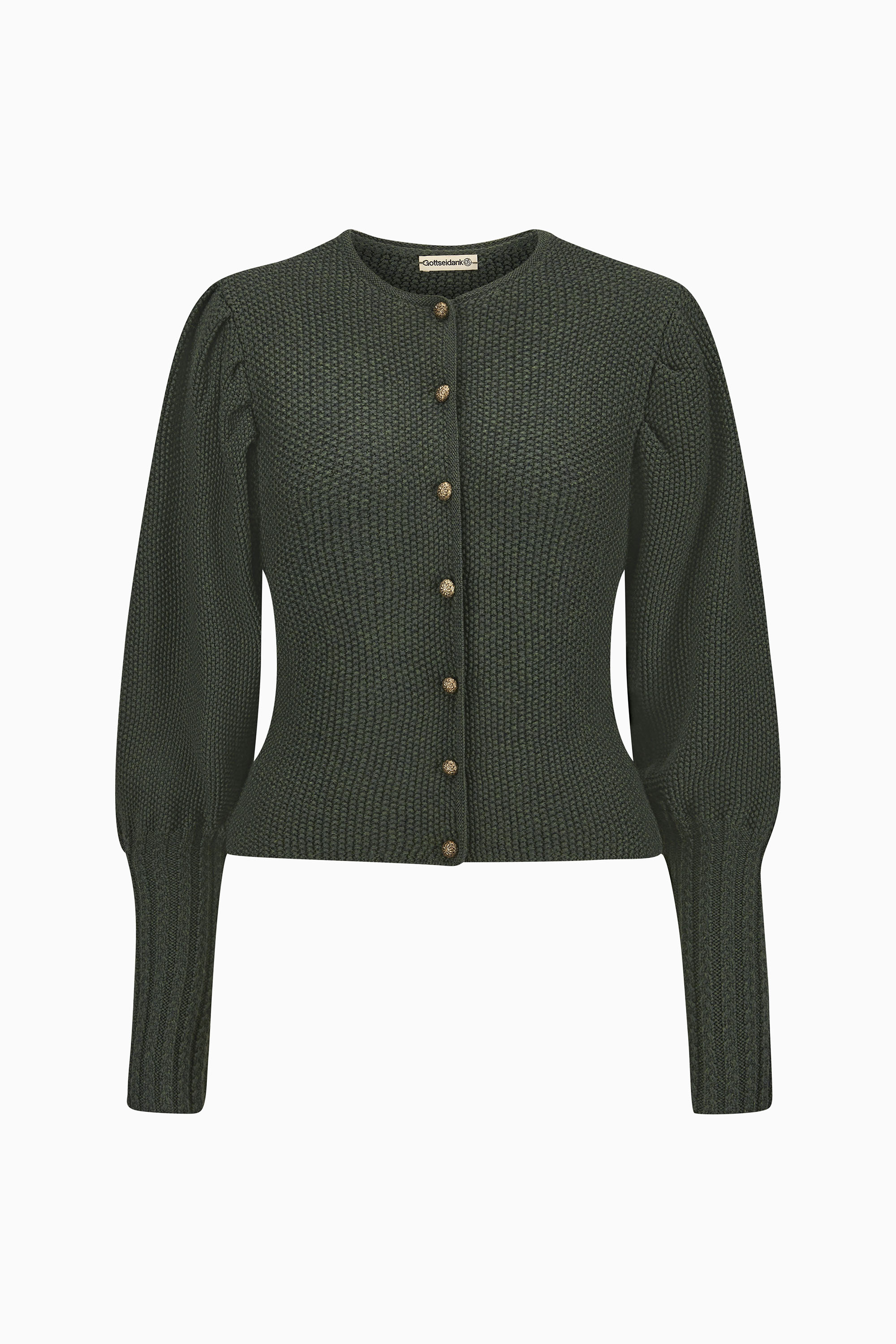 gottseidank-damenstrickjacke-gisela-uni-puff-rmel image 1