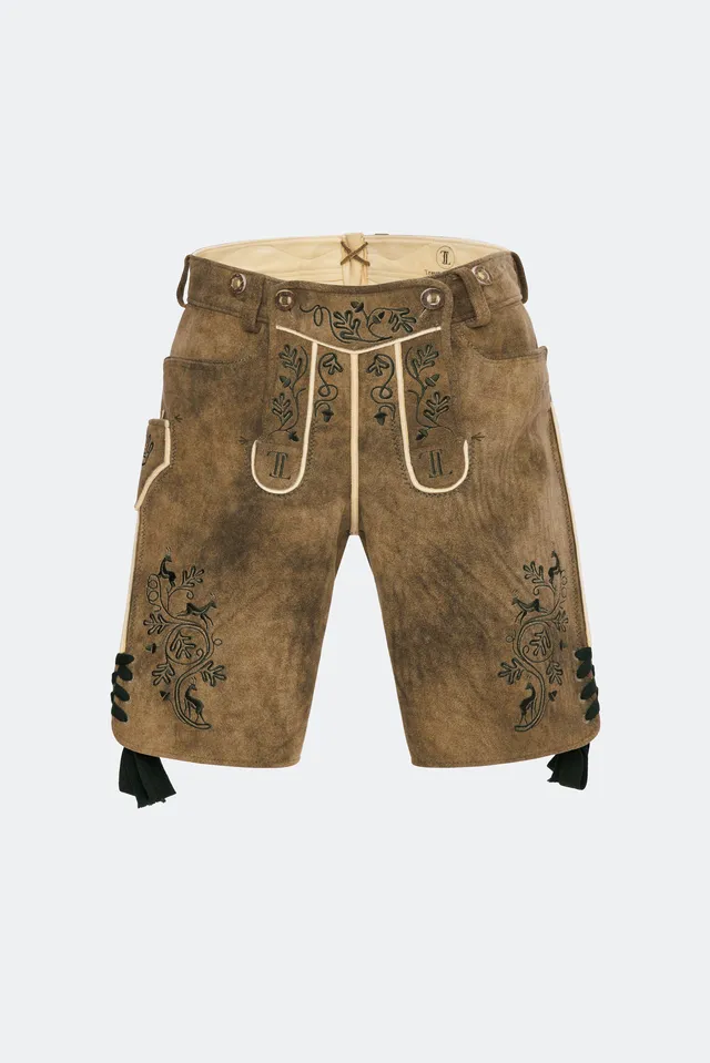 traumtrachten-hirschlederhose-ludwig-braun-herren image 1