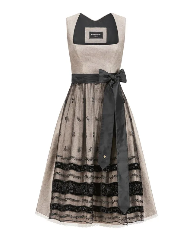 alpenherz-atelier-dirndl-eva-bronze-schwarz-limited image 1