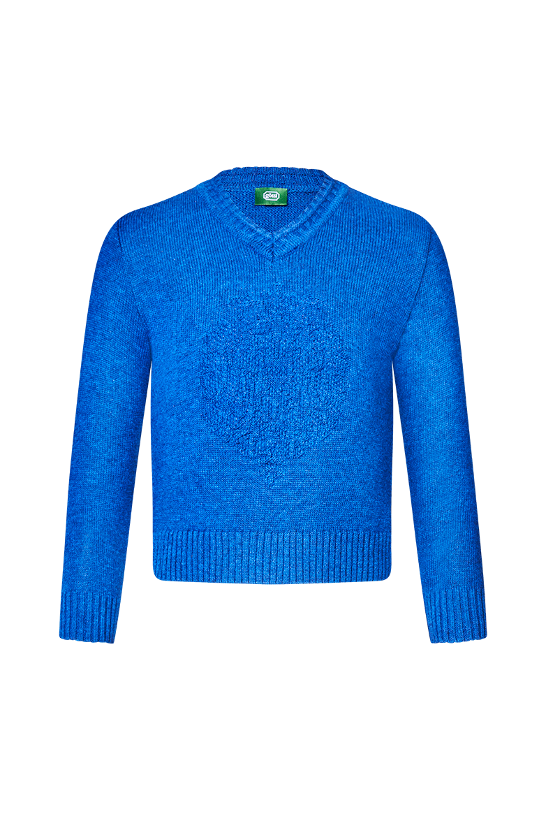 g-ssl-kinderpullover-v-ausschnitt-schurwolle-blau-mit-doppeladler image 1