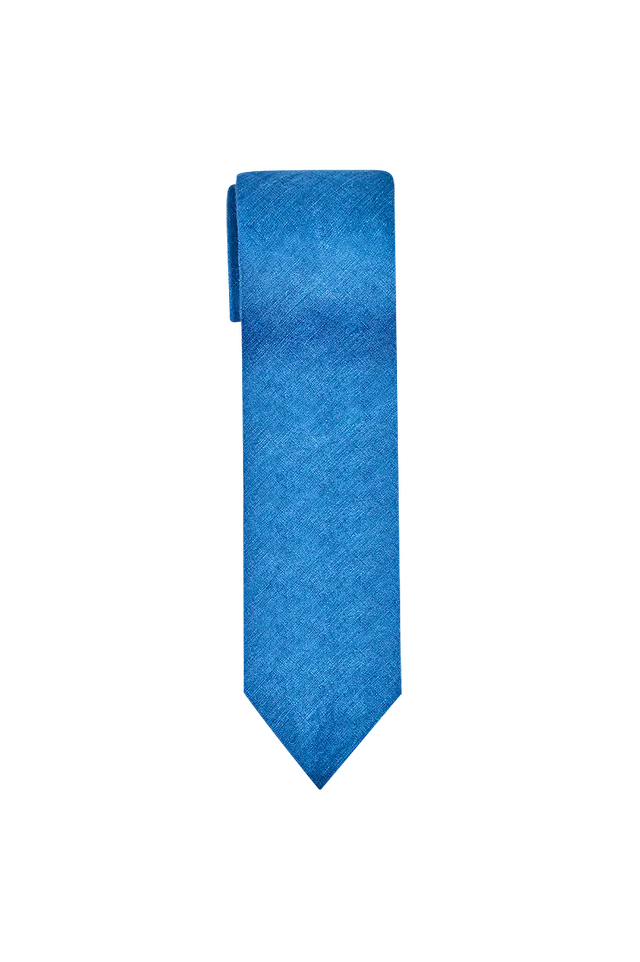 g-ssl-krawatte-blaudruck-blau-herren-trachtenkrawatte-leinen image 1