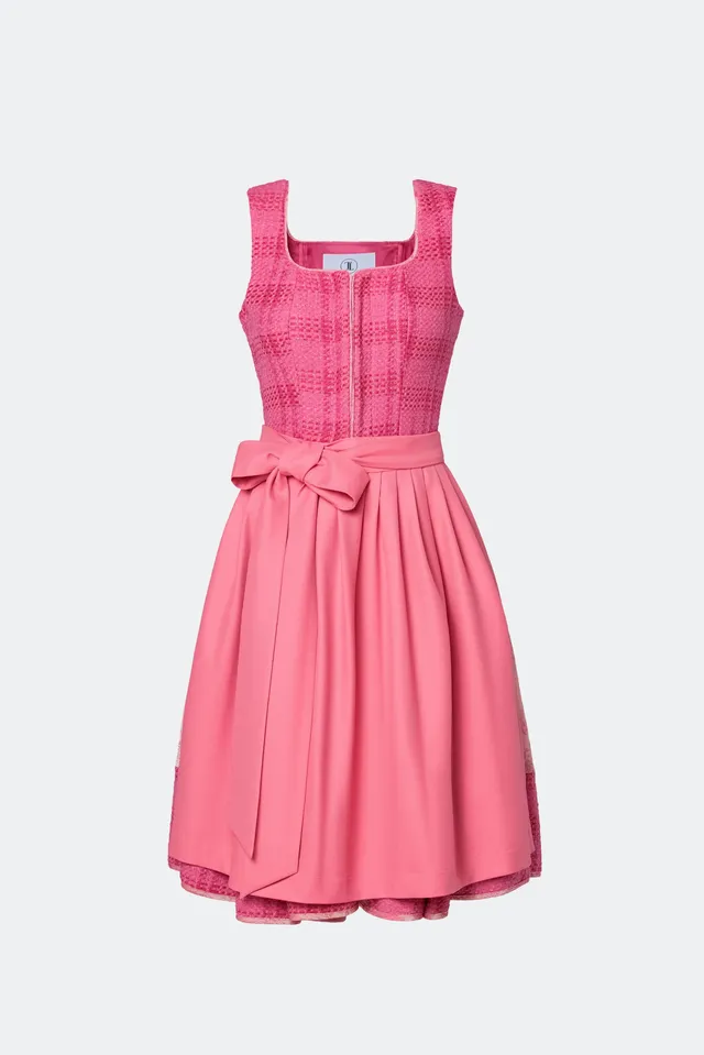 traumtrachten-designerdirndl-amalie-mit-tweedmieder-in-pink image 1