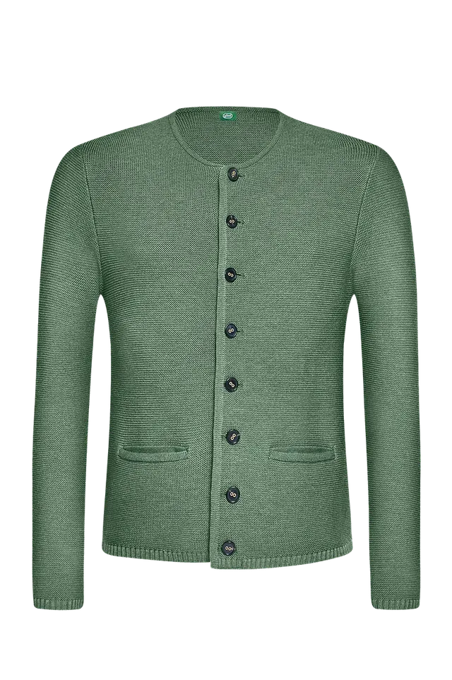 g-ssl-die-klassische-strickjacke-aus-schurwolle-gr-n-f-r-herren image 1