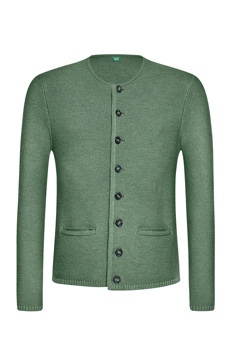 g-ssl-die-klassische-strickjacke-aus-schurwolle-gr-n-f-r-herren image 1