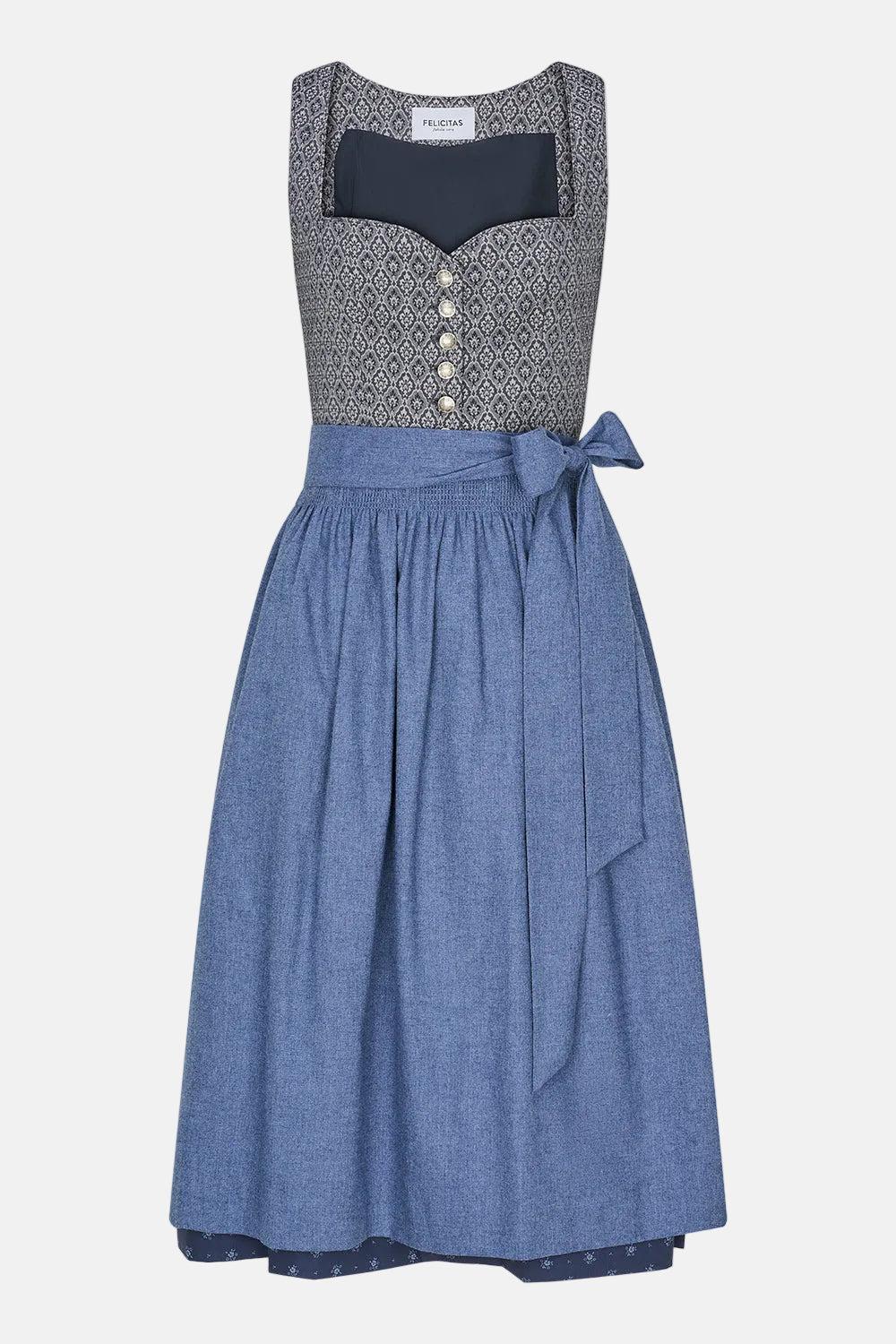 felicitas-dirndl-dasha-70-cm-herzausschnitt-jacquard image 2