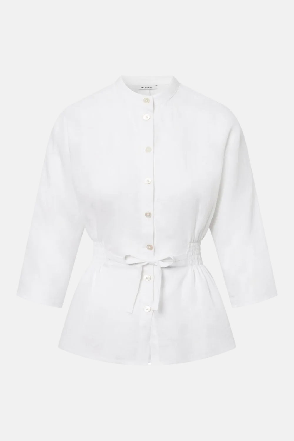 felicitas-damen-bluse-blair-100-leinen-mit-bindeg-rtel image 1