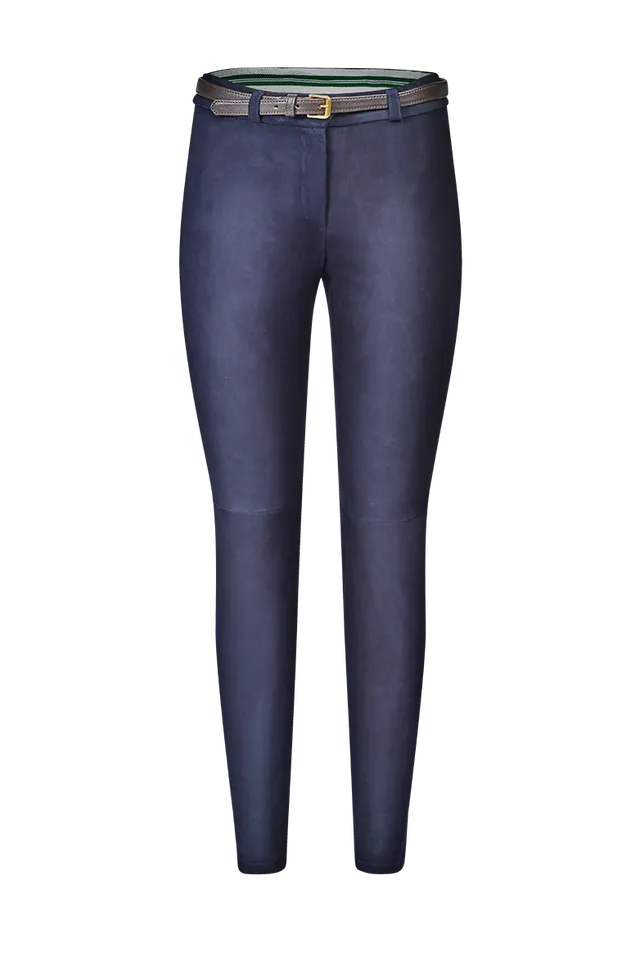 g-ssl-leder-jeans-damen-gr-n-5-pocket-stretch-lammlederhose image 1