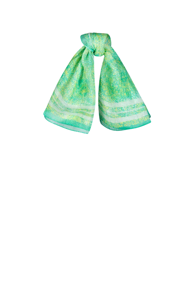 g-ssl-bandana-tuch-leinen-blau-damen-halstuch-mit-ornament image 1