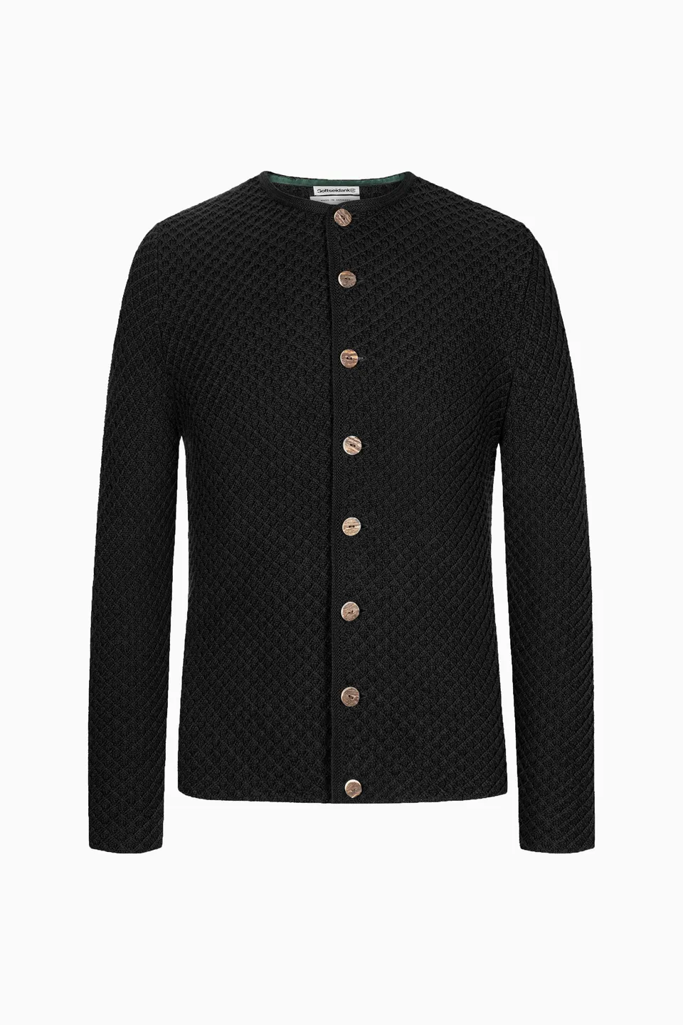 gottseidank-herrenstrickjacke-xaver-uni-im-waffelmuster-2 image 1