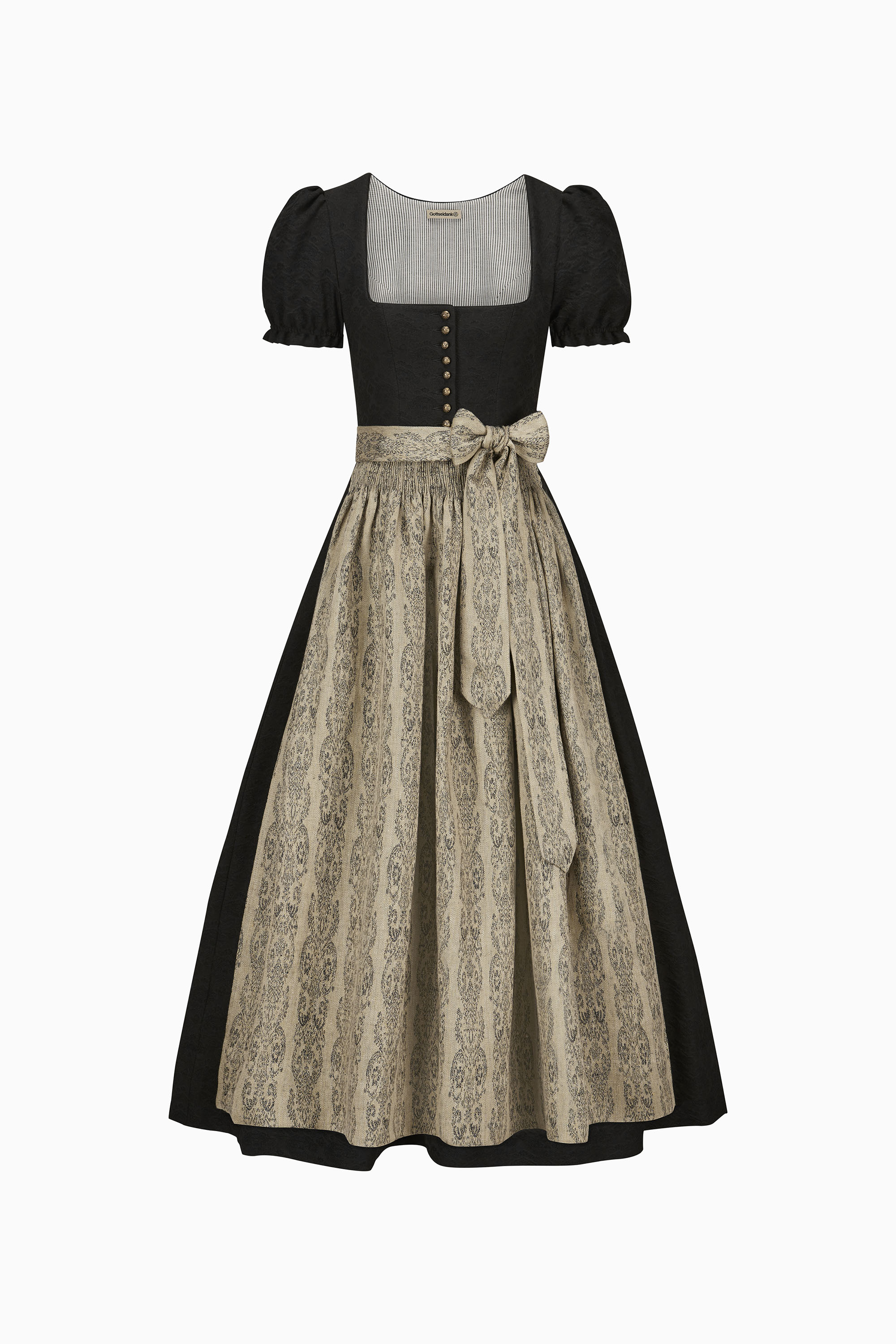 gottseidank-dirndl-elodie-dirndl-mit-geradem-ausschnitt-und-kurzem-puffarm image 1