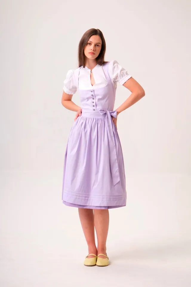 felicitas-damen-dirndl-dala-waldveilchen-midi-dirndl-aus-leinen-baumwolle image 1