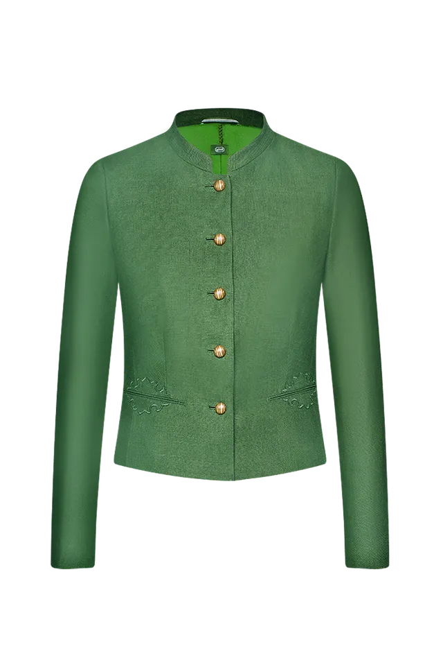 g-ssl-green-jacket-damen-leinenblazer-trachtenjacke-gr-n image 1