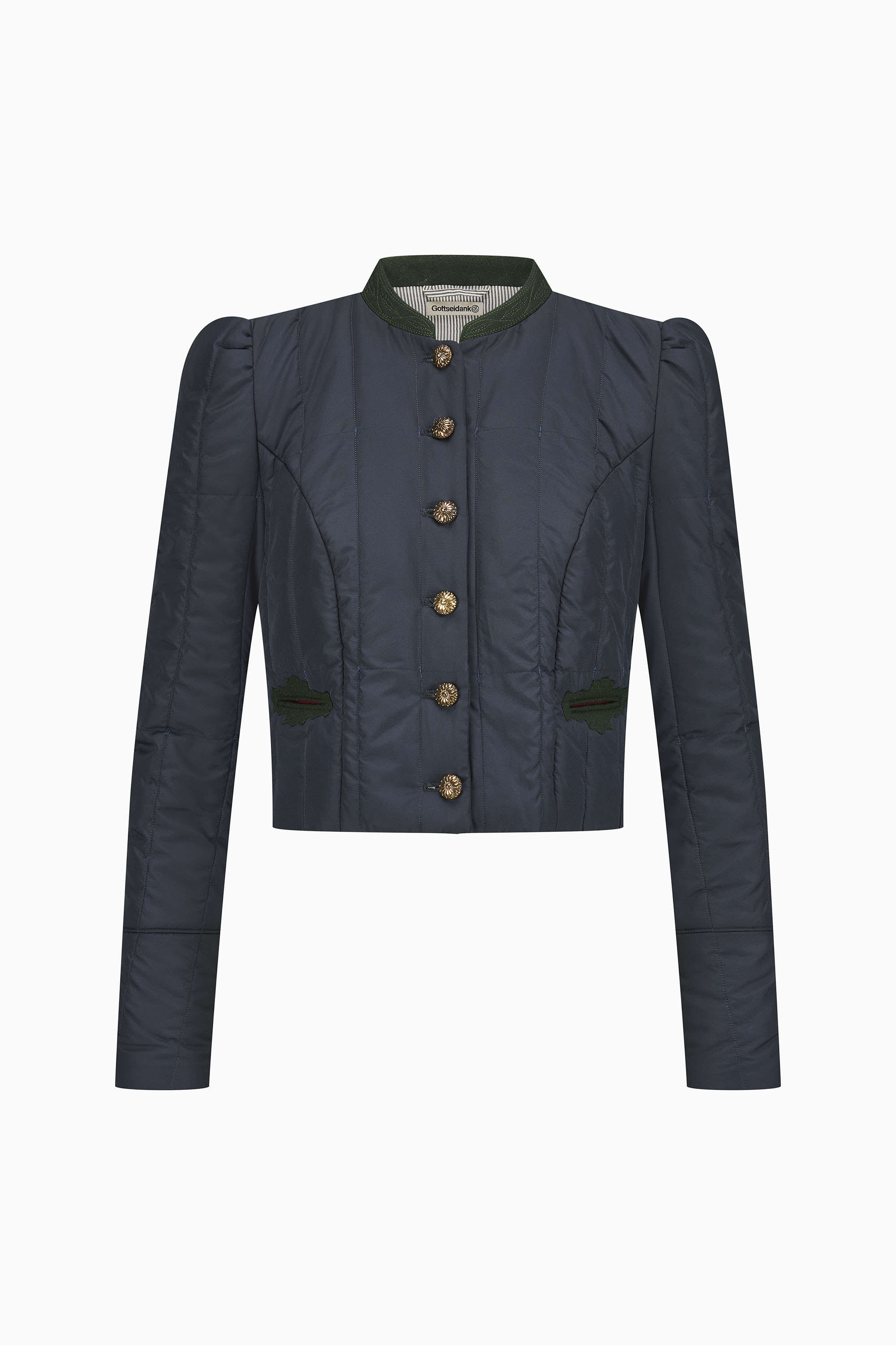 gottseidank-miederjacke-shanti-jacke-mit-stick-stehkragen-und-puffarm image 1