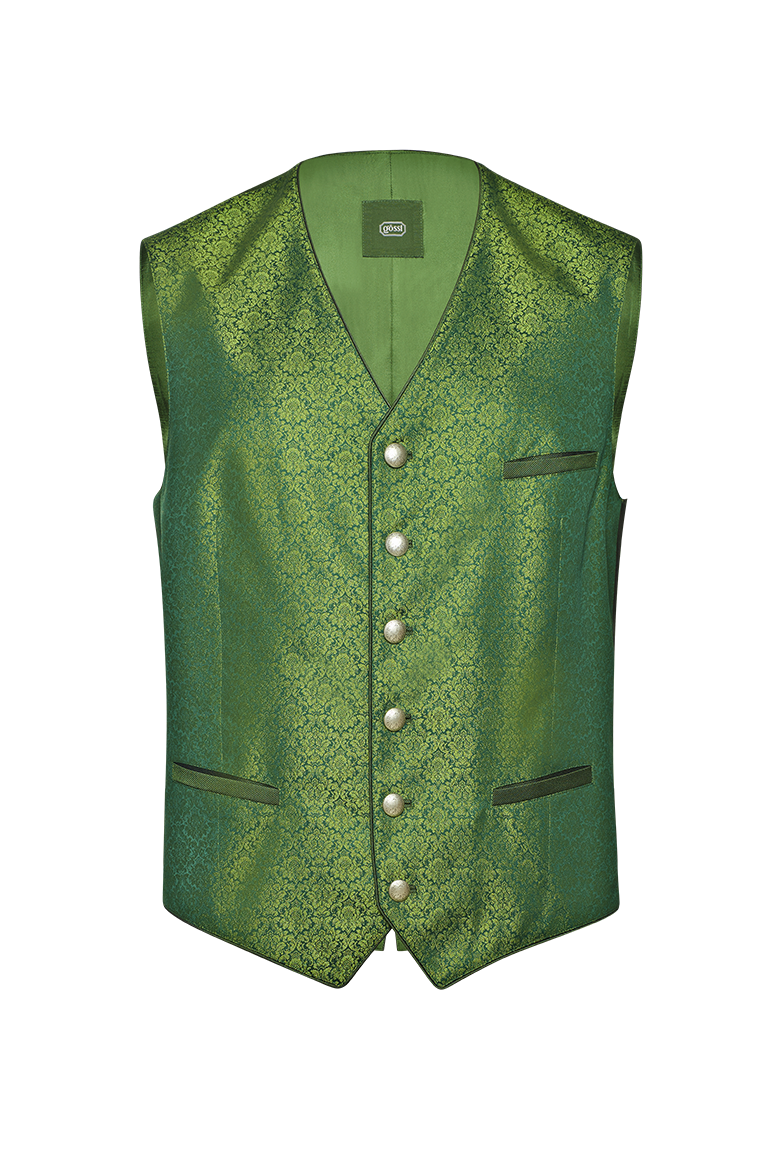 g-ssl-gilet-aus-seidenjacquard-gr-n-herren image 1