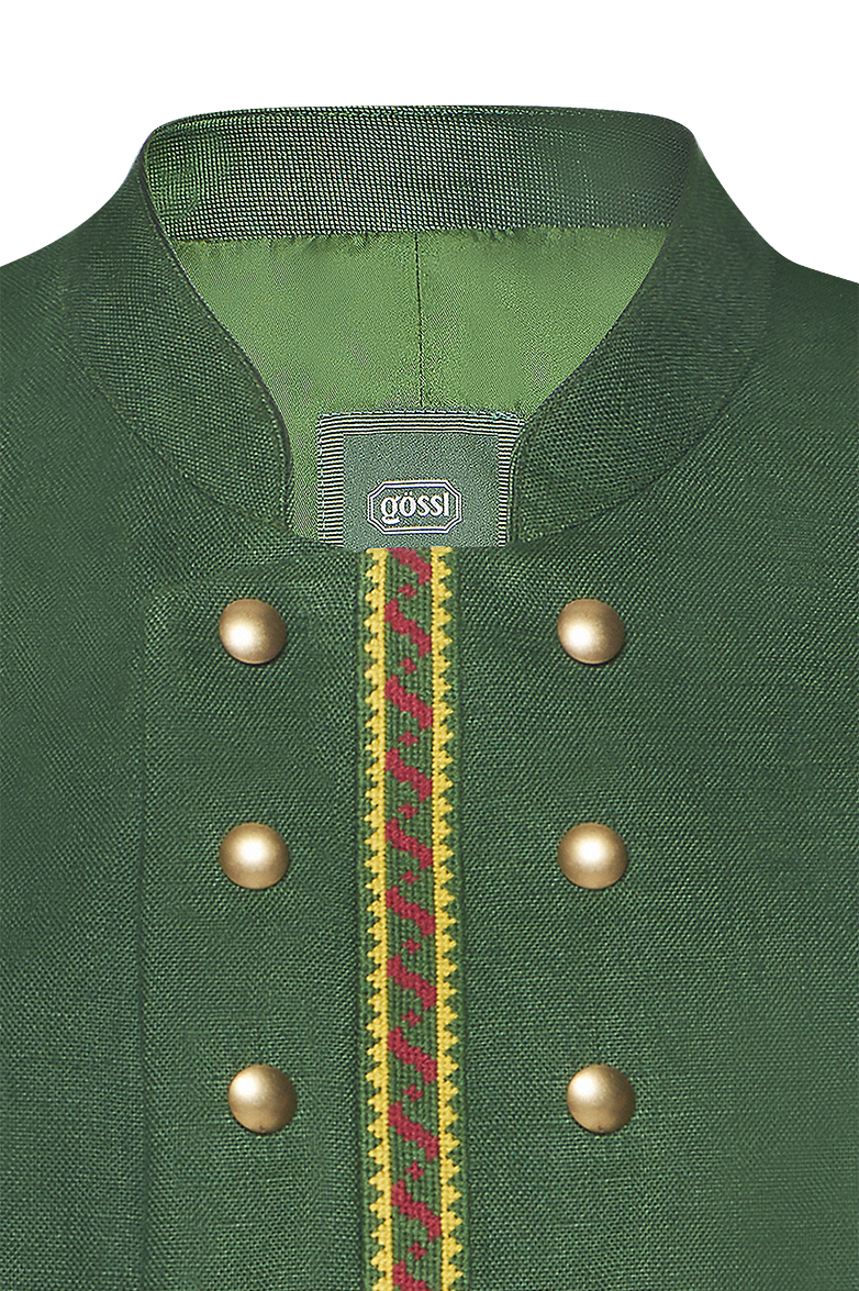 g-ssl-leinengilet-herren-trachtengilet-gr-n-mit-gobelin-stickerei image 3
