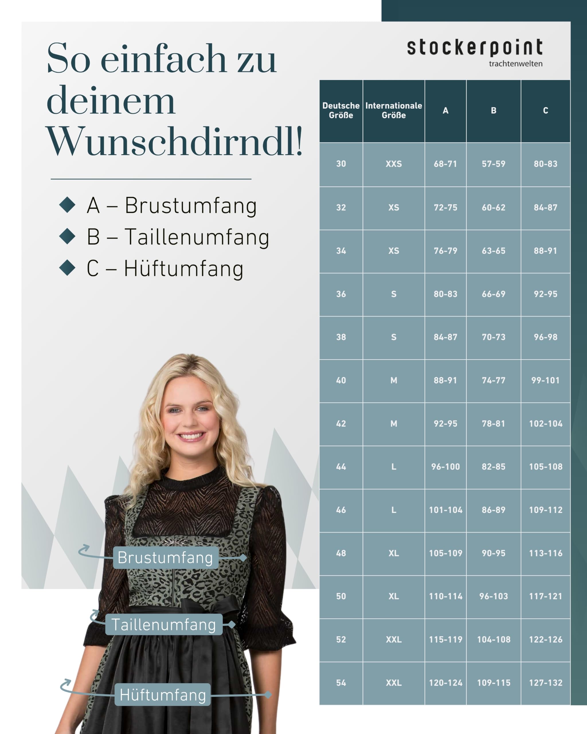 stockerpoint-dirndl-ravinna-leo-muster-dirndl-mit-zierverschluss image 5