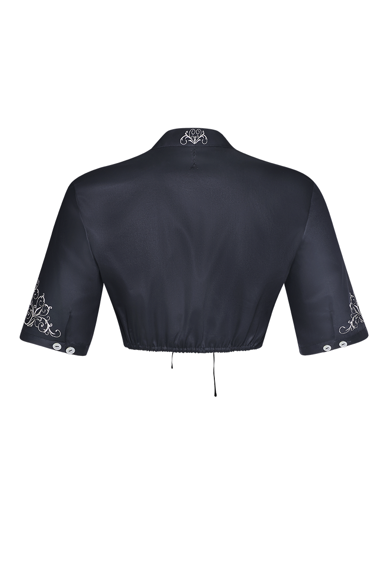 g-ssl-silberader-dirndlbluse-baumwollsatin-stehkragen-grau-schwarz image 2